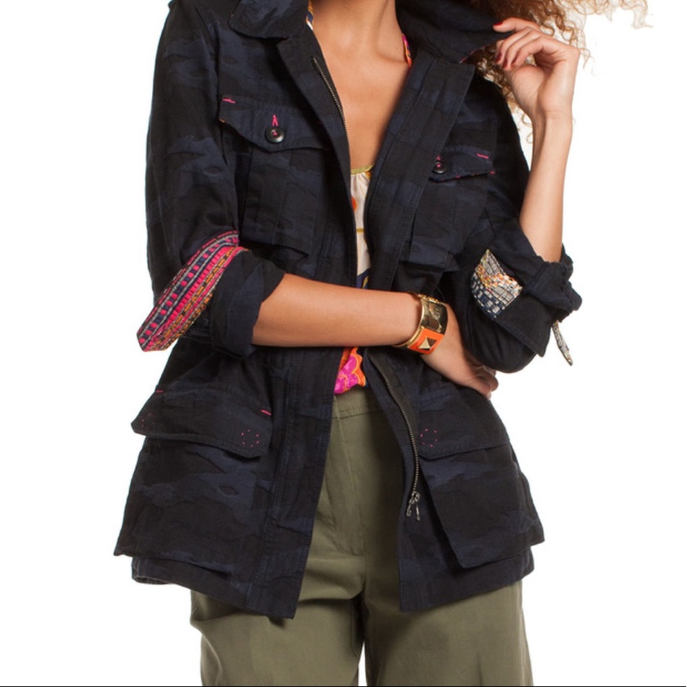 Trina Turk Micki Camo Jacket